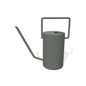 Fer rond eau peut mat gris couleur poudre revêtement pépinière fleur arrosoirs Rose jardin paysage conception peut - Product Image 2