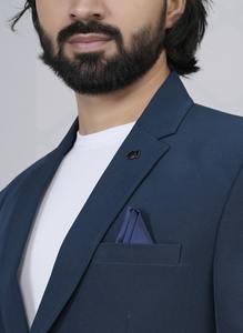 Manteau moderne pour homme bleu paon très demandé, léger et élégant pour un style décontracté professionnel, disponible à la vente - Product Image 2