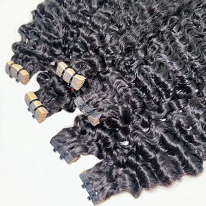 Ruban en cheveux humains vietnamiens bouclés birmans de couleur naturelle - Product Image 3