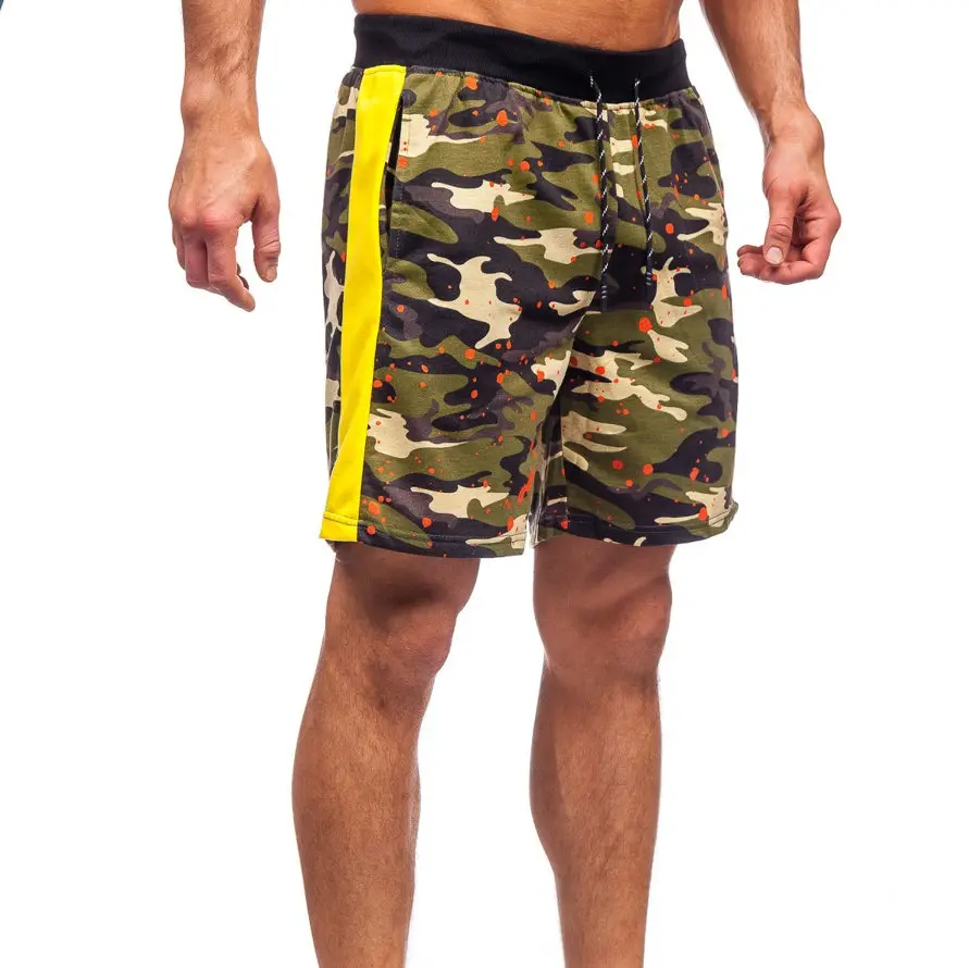 Venta al por mayor personalizado impreso logotipo bordado hombres correr verano algodón pantalones cortos de chándal de cintura alta para los hombres OEM