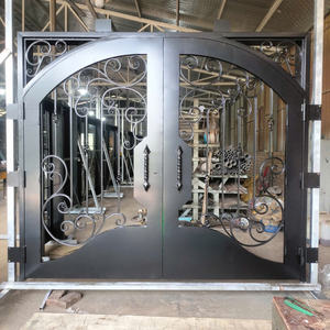 Porte d'entrée en fer de qualité supérieure offrant une sécurité élevée, une construction durable et des détails décoratifs raffinés - Product Image 1