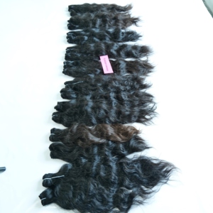 Venta al por mayor 100% Natural vietnamita Color negro extensiones de las mujeres cutícula alineada procesamiento químico ninguno indio onda Curl 1B - Product Image 4