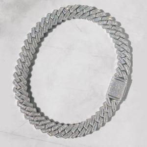 Cadena Cubana de Lujo Estilo Hip Hop, Personalizada, de Plata de Ley con Diamantes Naturales de Corte Brillante, Certificación IGI, Joyería Fina - Product Image 5