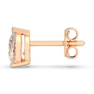 Boucles d'oreilles à visser en argent sterling 925 avec diamants de laboratoire CVD HPHT, prix de gros d'usine REYES, bijoux fins pour femmes - Product Image 3