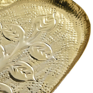 Bandeja de servicio de aluminio en relieve y martillado hecha a mano de estilo indio para hoteles y restaurantes domésticos - Product Image 5