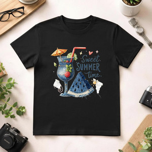T-Shirt Unisex 100% Cotone 210GSM, Vestibilità Oversize Casual, Stampa Serigrafica Frontale e DTG, Maglietta Compressa - Product Image 1