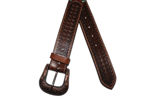 Premium Quality Hand crafted Customized Design Western Leather <b>belt</b> with lace braiding from Wholesale supplier - Product Image 4