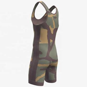 Traje Deportivo Masculino para Gimnasio, Singlet de Lucha Libre, Spandex de Secado Rápido, Transpirable, Cuello en V, Casual, Personalizable con Botones - Product Image 4