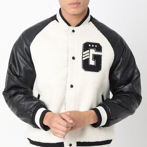 Customized 2025 High Quality Varsity <b>Jacket</b> <b>Men</b> Chenille Embroidery Leather Sleeves Custom <b>Baseball</b> Letterman Varsity <b>Jacket</b> - Product Image 6