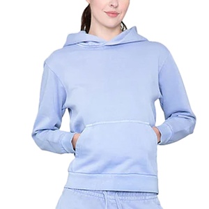 Sudaderas con capucha de gran tamaño con logotipo personalizado holgado para mujer, 400 Gsm, MOQ bajo, precio competitivo, listas para enviar, sudadera con bolsillo de canguro de peso pesado - Product Image 1