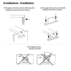 Lampe de miroir de salle de bain LED 30 cm - Product Image 4