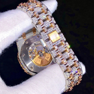 Reloj de Moissanita con Incrustaciones de Diamantes al por Mayor |   Diseño Presidencial de Lujo con Esqueleto VVS - Product Image 5