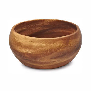 Tazón de servicio de acabado natural de madera de mango macizo de La India a precio a granel excelente calidad cocina y uso de mesa hecho a mano - Product Image 1