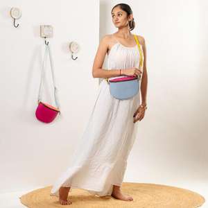 High Quality Cowhide Genuine Leather Unisex Waist Belt Multi-Color Crossbody Sling Purse Zipper Closure <b>Letter</b> Waterproof - Product Image 6