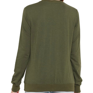 Sudadera con serigrafía de ajuste regular para mujer, las últimas sudaderas de tela de punto informales, ropa de invierno de los fabricantes - Product Image 3