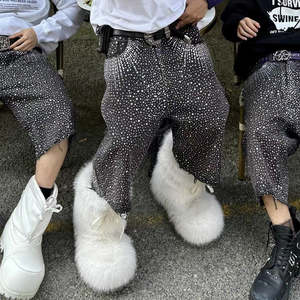 modern <b>men's</b> premium quality mid waist jeans <b>shorts</b> quick dry breathable solid pattern stylish casual wear wholesale hot selling - Product Image 3