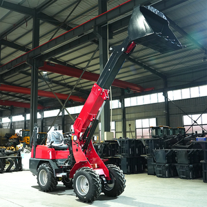 Mini Cargadora de Ruedas 4x4, Cargadora Frontal con Capacidad de Carga de 1 Tonelada, Componentes Kawasaki, Alto Momento de Carga para Manejo de Materiales Agrícolas - Product Image 3