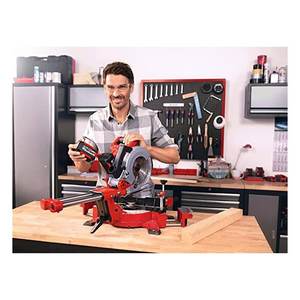 Sierra ingletadora radial inalámbrica de 36 V para madera, modelo TE SM 36 210 Li Solo PXC con disco de 210 mm de diámetro, sierra eléctrica - Product Image 2