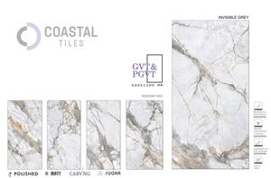 กระเบื้องพอร์ซเลนขัดเงาคุณภาพสูง 9 มม. ขนาด 600x1200 มม. / 24x48 ดีไซน์คลาสสิกทันสมัย กระเบื้องอิฐทนไฟพรีเมียม ได้รับการรับรอง-C - Product Image 3