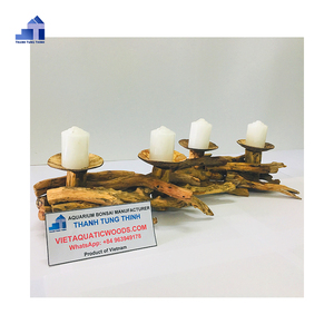 Produits spéciaux-Bougeoir en bois utilisé pour la décoration de la maison - Product Image 4
