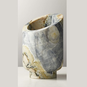 Jarrón de Flores Artístico de Mármol, Nuevo, para Arreglos Florales, Mejora el Atractivo Visual de los Espacios Interiores - Product Image 2