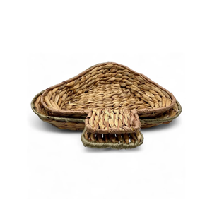 Jacinthe d'eau naturelle tissée à la main vietnamienne paniers de rangement de champignons Vintage cuisine et salle de bain organisation bon prix sans danger pour les aliments - Product Image 3