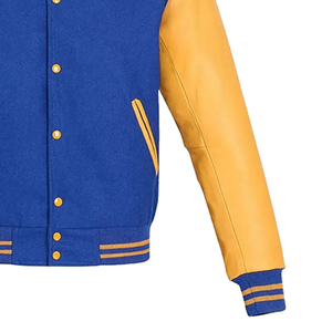 Meilleure vente Nouveau design Blouson bombardier grande taille pour hommes Veste universitaire Letterman avec logo de broderie et patchs personnalisés pour hommes - Product Image 6
