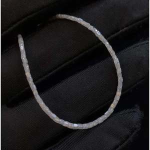 Bracelet en diamant blanc avec perles tubulaires facettées de 1,5 à 2,5 mm, bracelets et joncs 100 % naturels - Product Image 2