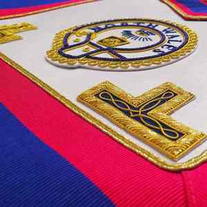 Écussons brodés en tissu personnalisé Écussons de broderie cousus Vêtements insignes de tablier maçonnique Emblèmes - Product Image 3