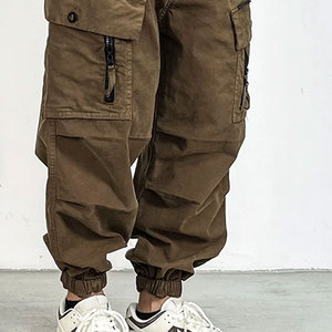 Pantalon sarouel Pantalon cargo ample de qualité pour hommes Pantalon cargo coréen multi-poches mode vente en gros - Product Image 6