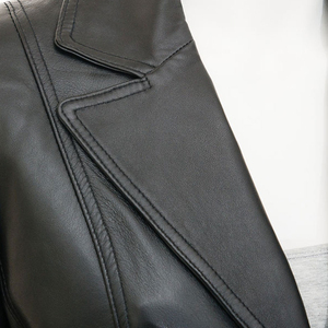 Haut respirant tendance taille adulte femmes solide hiver tricoté veste en cuir fermeture éclair Style manches longues imperméable à vendre - Product Image 3