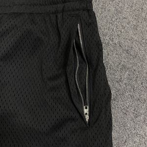 Casual Gym Shorts for Men Custom Logo Printed Mesh <b>Basketball</b> Shorts Zip Pockets Vintage High Street Fashion Sports <b>Clothing</b> - Product Image 2