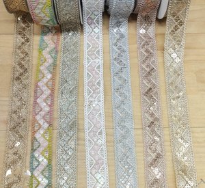 Delicate Cotton Embroidered Lace <b>Trim</b> for Sewing & Decoration Soft Tulle Mesh Embroidery Lace <b>Fabric</b> Multiple Colors - Product Image 1