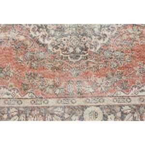 Turkish Rug, 2.8x9.3 ft <b>Runner</b> Vintage Rug, <b>Red</b> Gray Abstract Rug - Product Image 5