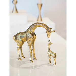 Design attrayant fait à la main en laiton giraffie Statue Sculpture en laiton massif giraffie Sculpture pour la maison salon décor - Product Image 3