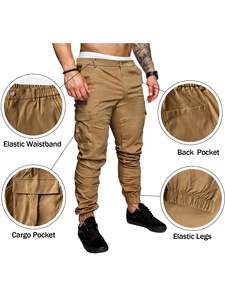 Men's Heavy Duty Fluorescent Multi-Pocket <b>Work</b> <b>Trousers</b> Lightweight Corduroy Safety Pants Embroidered Technics for Colored - Product Image 2