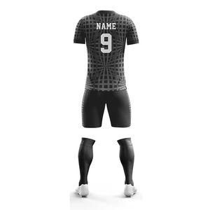 Custom Adult Soccer Uniform <b>Sets</b> with Sublimation Printing 100% Polyester Moisture-Wicking Fabric Custom Team Name & Colors - Product Image 6