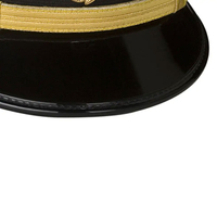 Insignia personalizada Navy Peak Caps Sombrero de calidad premium Hecho en fábrica Sombrero con visera Gorra ceremonial marinero con estilo ajustable