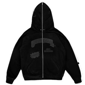 Nouveau Style haute qualité Streetwear polaire mode fermeture éclair complète unisexe sweats à capuche hommes - Product Image 4