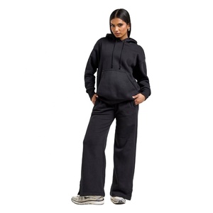 OEM <b>Women</b> Pullover Tracksuit Set Custom Athletic Wear <b>Women</b> Hoodie and Pant Manufacturer Fall Winter Fashion Ladies Tracksuit - Product Image 1