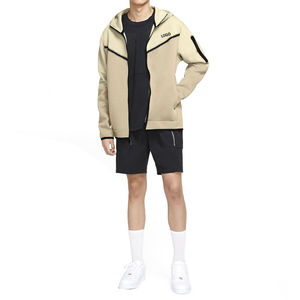Sudadera con capucha y cremallera de talla grande personalizada para hombre, chaqueta extragrande de invierno de algodón y poliéster de manga larga con diseño estampado - Product Image 4