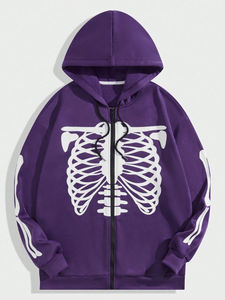 Hecho en el mejor Material Hombres Rhinestones Sudaderas con capucha 100% Algodón Térmico Hombres ligeros Hombres Rhinestones Sudaderas con capucha en buena calidad - Product Image 2