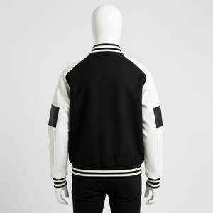 Chaqueta de Béisbol Personalizada con Logotipo Urbano, Chaqueta Bomber de Satén con Estampado por Sublimación y Letras Estilo Universitario para Hombre - Product Image 4