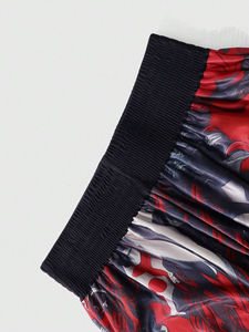 กางเกงขาสั้นมวยไทยสำหรับผู้ชายกางเกงขาสั้นไทยพิมพ์ลายผ้าซาตินออกแบบได้ตามต้องการ - Product Image 3