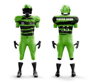 Uniforme de football américain pour hommes Goldwork, respirant, grande taille, manches courtes, personnalisable, service OEM - Product Image 2