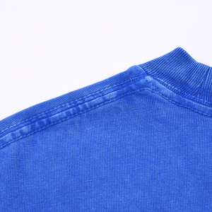 T-shirt surdimensionné pour hommes poids lourd 250gsm 100% coton lavé à l'acide batik tissu grande taille batik tricoté surdimensionné pour hommes vente en gros - Product Image 6