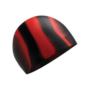 Gorro de natación con estampado de color de fábrica, gorro de baño de silicona personalizado para niños adultos - Product Image 6