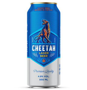 Cerveza Lager Cheetah OEM de Alta Calidad, Marca Privada A&B de Vietnam, Embalaje en Cajas al por Mayor - Product Image 2
