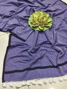 Khadi Robe saree exclusive écologique en coton tissé et légère imprimée à séchage rapide pour les mariages de filles - Product Image 6