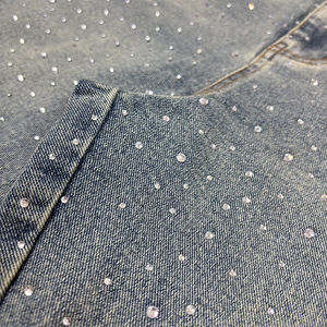 Shorts Vaqueros EDGE DENIM para Hombre, Estilo Casual, Algodón Sólido, Cintura Media, Cierre de Cremallera, Secado Rápido, Parches, Bordado, Pedrería - Product Image 3